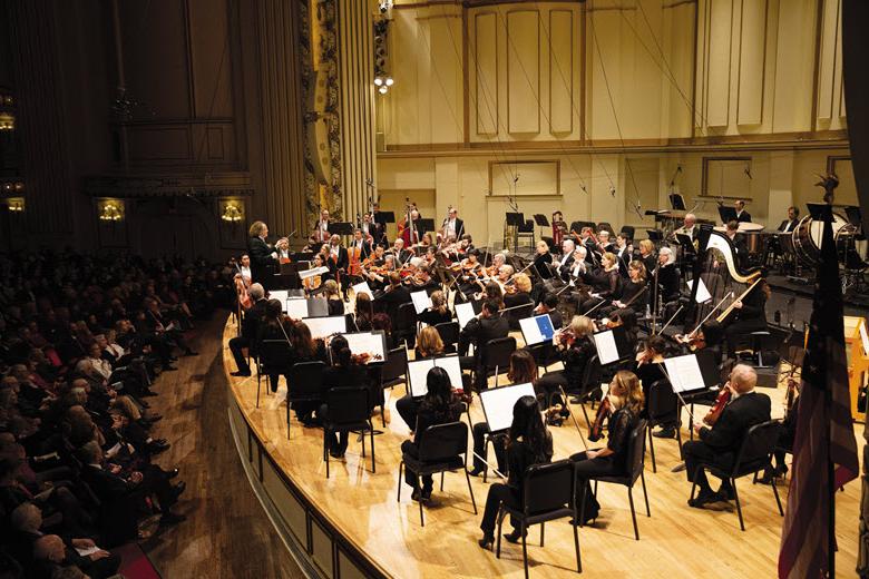 The world-renowned St. Louis Symphony Orchestra hosts a performance at Powell Hall.