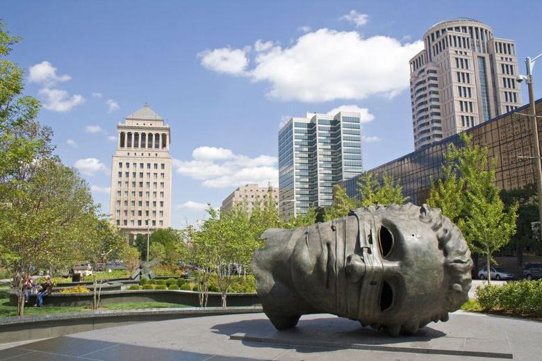 Citygarden features conversation-starting sculptures, lush plant life and more.