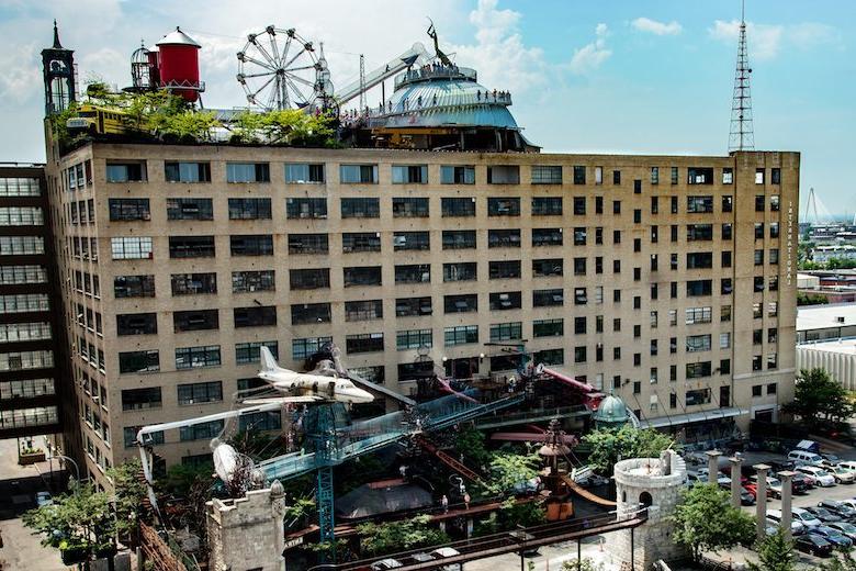 An exterior view of City Museum in St. Louis.