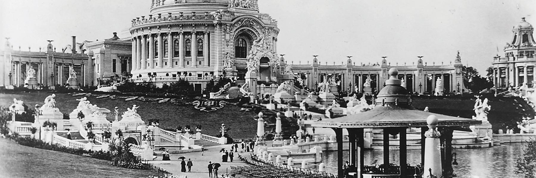 1904年的世界博览会在圣保罗的森林公园举行. Louis.